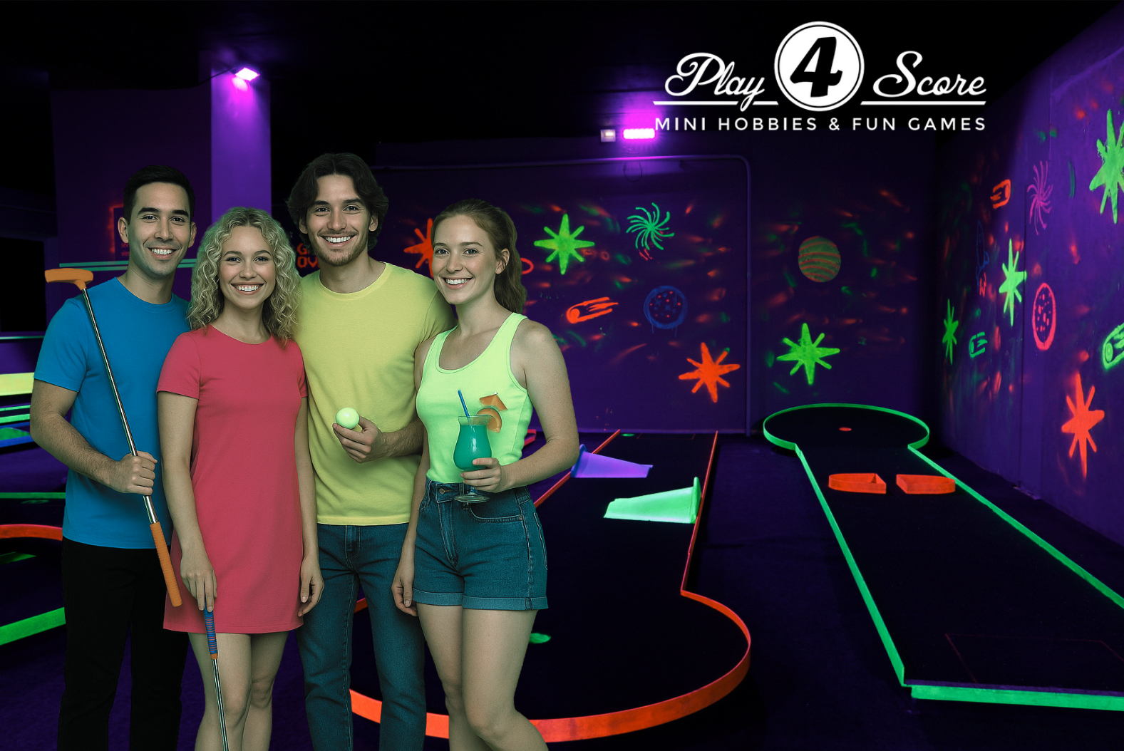 Neona minigolfa piedzīvojums Rīgā | Play4Score